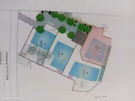 terrain a vendre 592 m² 127200