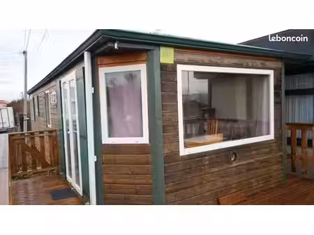 mobil-home 3 chambres meublé avec terrasse et emplacement à langatte