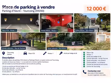 place de parking securisé centre ville