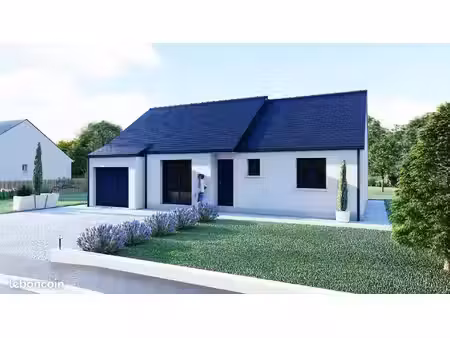 projet de construction d'une maison 86.36 m² avec terrain à saint-sauveur-le-vicomte (50)