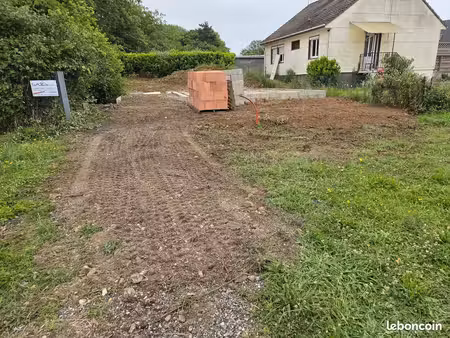 terrain avec projet de construction
