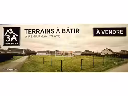 terrain 575 m² aire sur la lys