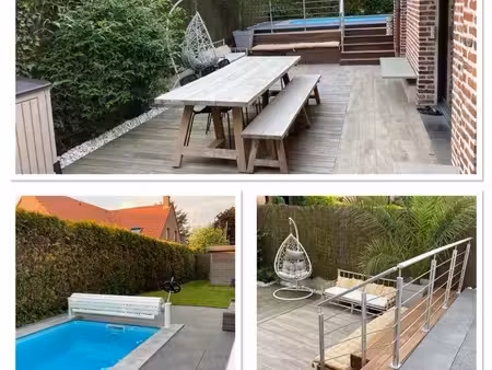 avelin – maison meublée 190 m² – 3 chambres – piscine – jardin
