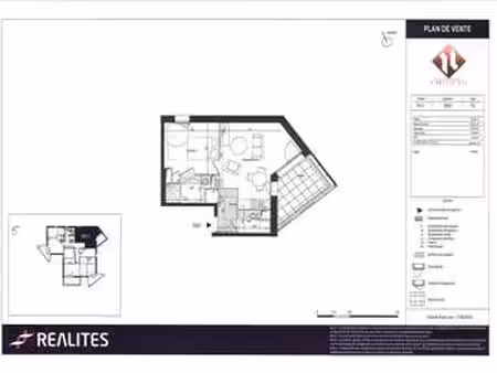 location appartement 2 pièces à rennes (35000) : à louer 2 pièces / 41m² rennes
