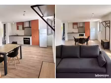 t2 meublé 51 m² – 2 parkings + extérieur – saint-paul-lès-dax