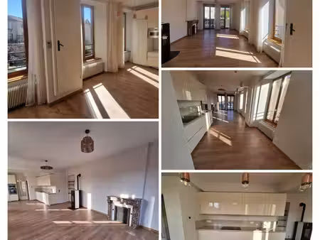 t4 rénové de 103 m² – centre d'ambert – lumineux – balcon