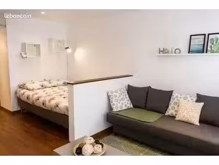 grand studio meublé 35 m² avec espace nuit et terrasse – le relecq-kerhuon