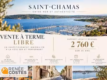 vente à terme libre sur 180 mois - st chamas (13250)