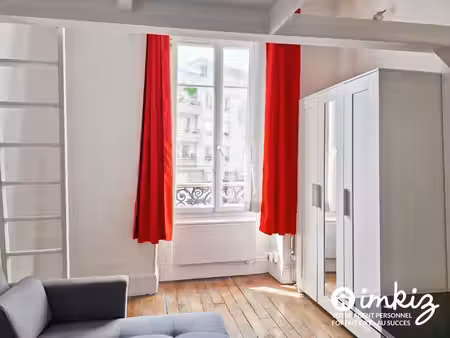 paris 20ᵉ studio avec mezzanine et cour privative