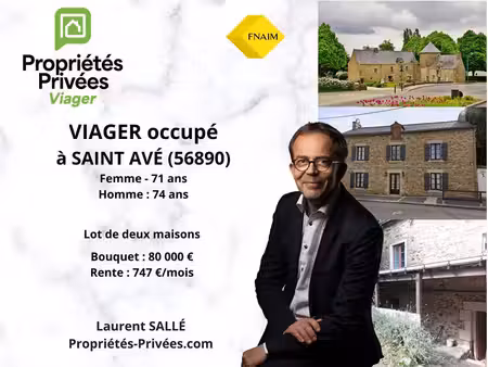 viager occupé - lots de deux maison en centre-bourg