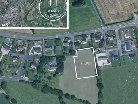 terrain à bâtir en vente la barre-de-semilly (50810)