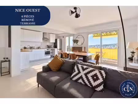 4 pièces 87 m² - terrasse sud-ouest rénové - sainte-marguerite - parking en sous sol
