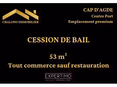 location commerce le cap d agde 34300 60m²