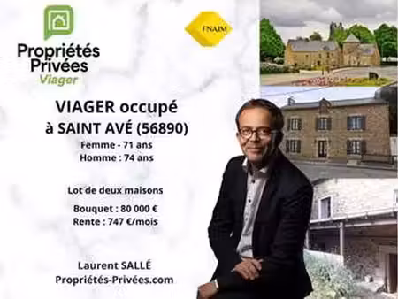 vente maison viager à saint-avé (56890) : à vendre viager / 155m² saint-avé