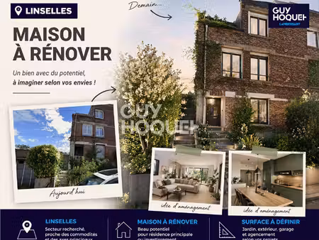 maison à rénover entièrement - gros potentiel - linselles 150 m² env.