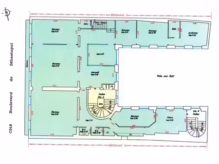 location bureaux 165m² à 390m²
