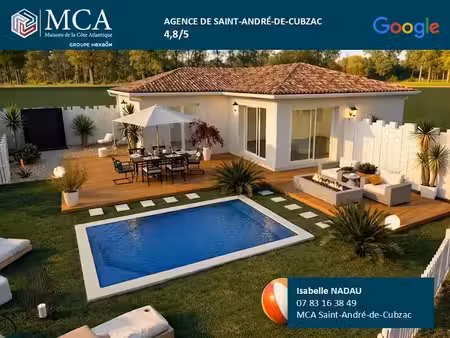 vente maison neuve 3 pièces 85 m² à saint-laurent-d'arce (33240)  228 000 €