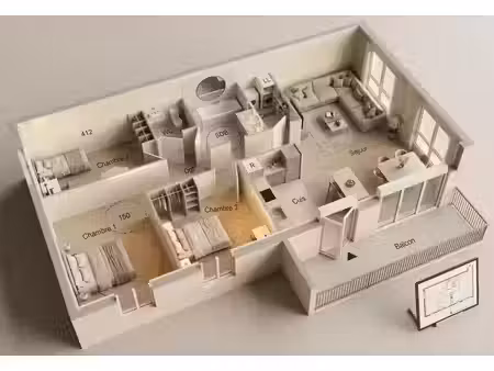vente appartement 4 pièces 83 m² idron (64320)