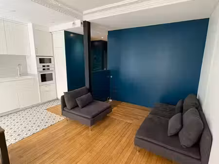charmant t2 meublé 45 m² avec cachet ancien  entièrement rénové — loyer charges comprises 
