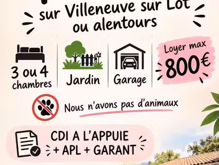 recherche maison a louer