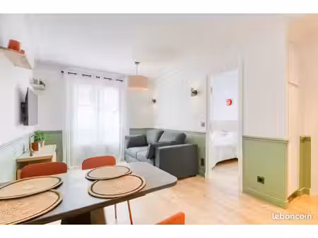 t2 meublé refait à neuf + parking