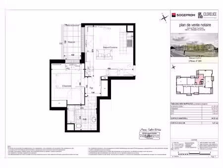 location appartement 2 pièces 44 m² à eragny sur oise (95610)  956 €