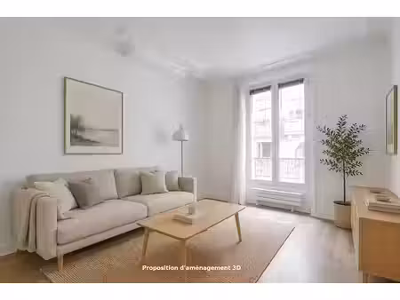 vente appartement 2 pièces 38 m² à paris 18ème (75018)  419 000 €