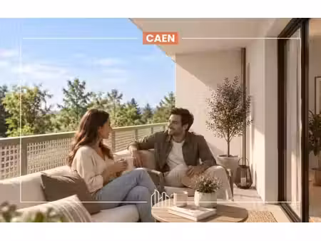 vente appartement neuf 3 pièces 57m2 caen - 289000 € - surface privée