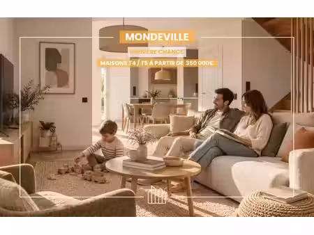 vente maison neuf 5 pièces 111m2 mondeville - 399500 € - surface privée