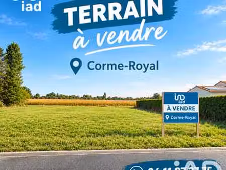 vente terrain à corme-royal (17600) : à vendre / 917m² corme-royal