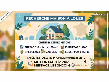 recherche location maison pmr - 50 m² min - luxeuil-les-bains et 10 km