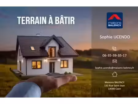 vente terrain 230 m² à tourville-sur-odon (14210)  58 500 €