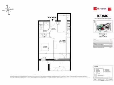 location appartement 2 pièces 46 m² à talence (33400)  749 €