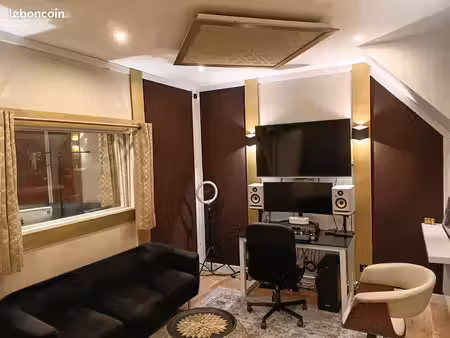studio d’enregistrement (musique) + suite de 25m2 sans équipements