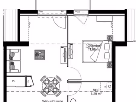 location appartement t2 neuf - saint erblon centre - disponible