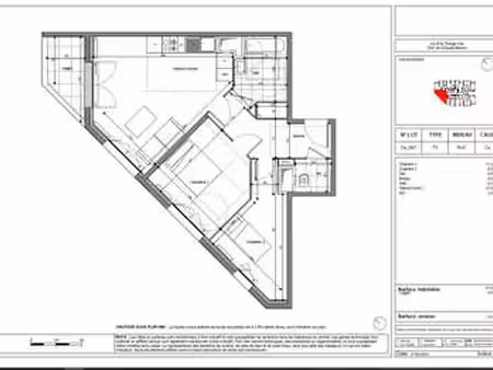 location appartement 3 pièces à champs-sur-marne (77420) : à louer 3 pièces / 58m² champs-