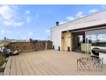 duplex rooftop dernier étage - 82 m2 - 68 m2 terrasses et balcons - 2 parking - picpus / p
