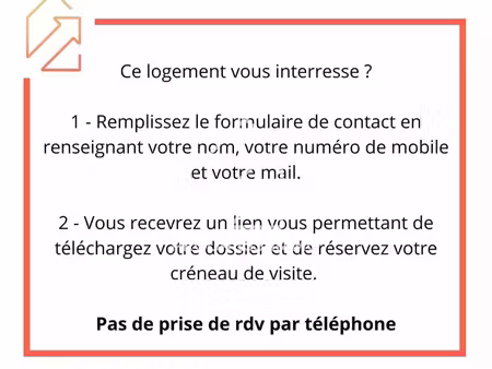 livry à louer 3 pièces avec balcon et parking double