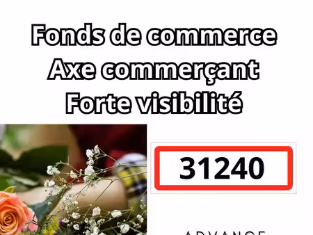 fonds de commerce fleuriste - forte visibilité
