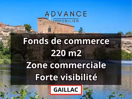 à vendre – fonds de commerce à gaillac (zone commerciale)