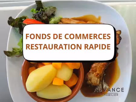 fonds de commerce en restauration rapide sur place et à emporte