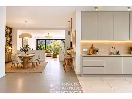 maison de ville contemporaine avec jardin & terrasses