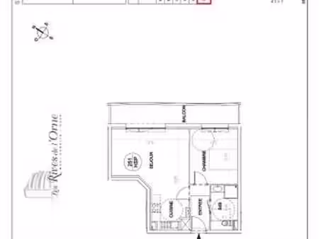 location appartement 2 pièces à caen (14000) : à louer 2 pièces / 47m² caen
