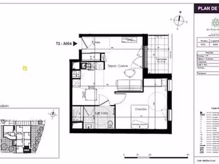 location appartement 2 pièces à sainte-luce-sur-loire (44980) : à louer 2 pièces / 45m² sa