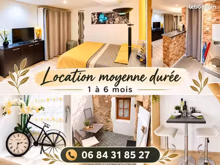 joli studio meublé dans rue calme de fontenay _ location moyenne durée