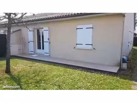 bergerac : maison t2 avec jardin