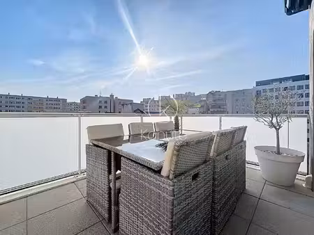 appartement lyon 7  quartier des girondins  4 pièce(s) 78.23m2  3 chambres  terrasse  gara