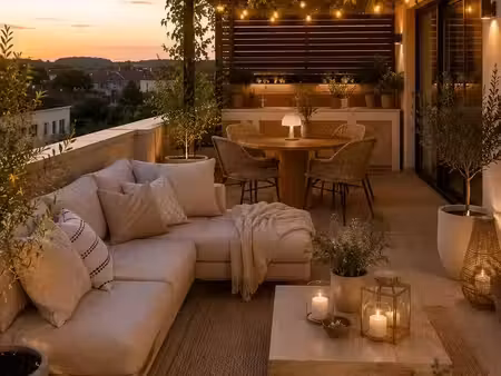 3 pièces - terrasse - double parking - exposition sud
