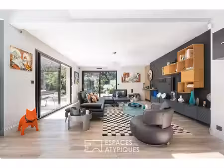 maison d'architecte avec jardin et terrasse