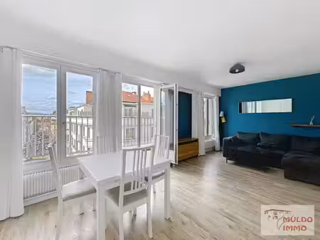 t3 meublé de 83 m² au brotteaux avec balcon
